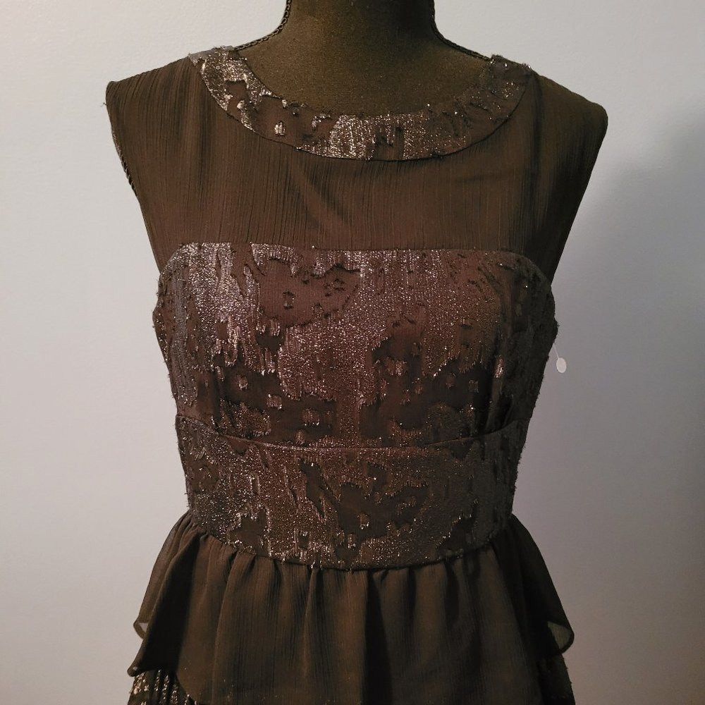 Max and Cleo. Shimmery Black Dress. Size 8. - Picture 3 of 7